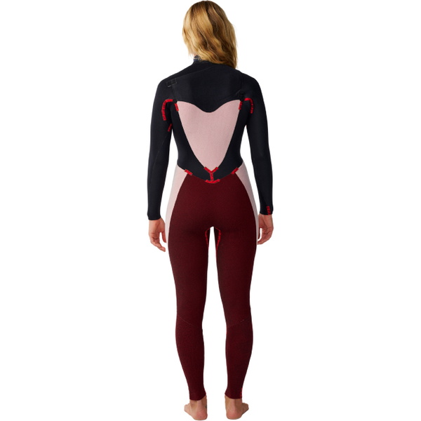 2026 Rip Curl Womens Dawn Patrol 4/3mm Chest Zip Wetsuit 17TWFS - Slate